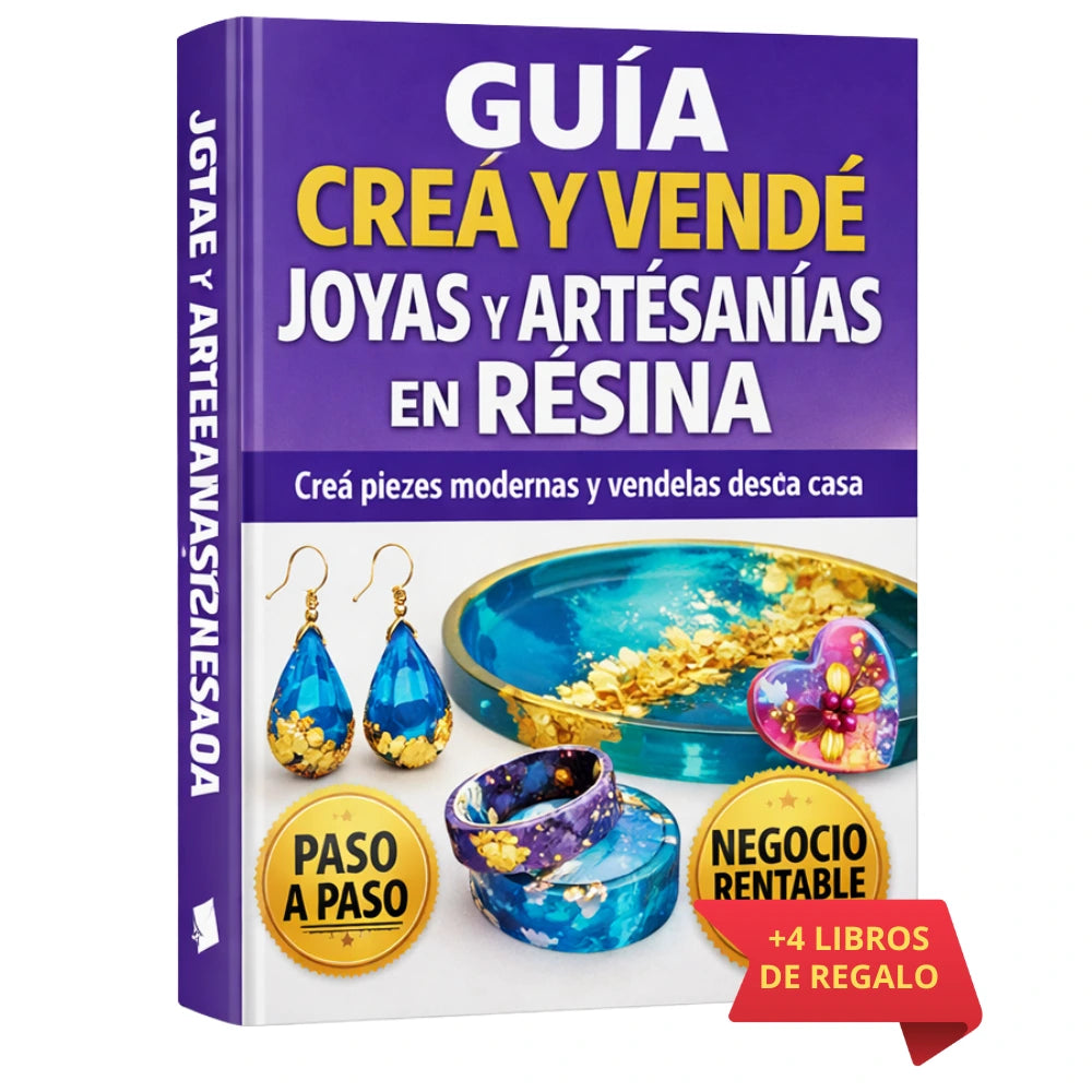 Aprendé a Crear y Vender Joyas de Resina + 4 REGALOS